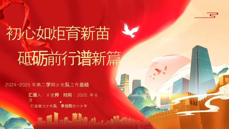 【008626】2024-2025学年第二学期少先队工作总结-初心如炬育新苗