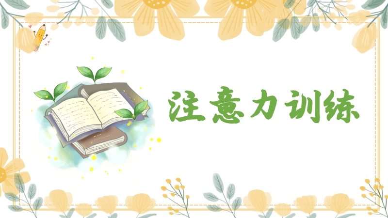 【023479】中小学主题班会：注意力训练【专注训练】